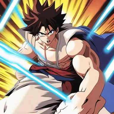 The anime character's strength begins to taper as they face stronger opponents.