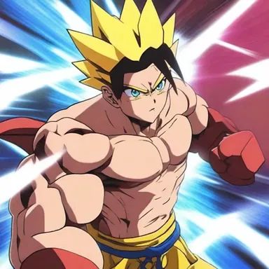 The anime character's strength begins to taper as they face stronger opponents.