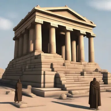 The sacred temple was sacked and all its precious artifacts were stolen by a group of marauders.