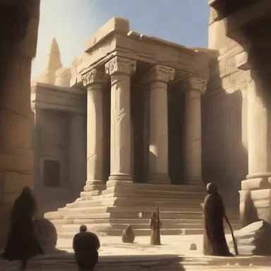 The sacred temple was sacked and all its precious artifacts were stolen by a group of marauders.