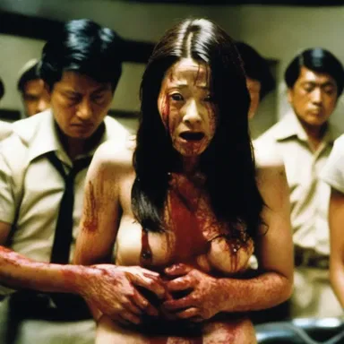 The film's brashness in presenting gory and disturbing scenes shocked the audience and left them on the edge of their seats.