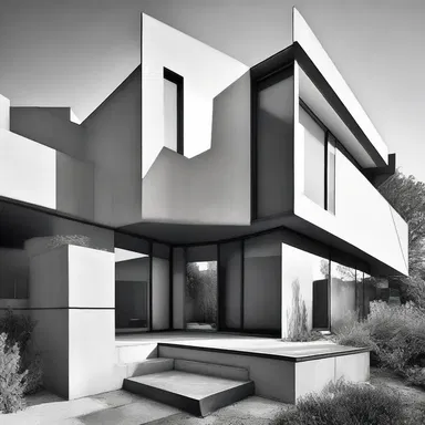 The brashness of the modernist architecture style is evident in the use of bold lines, unconventional shapes, and daring materials.