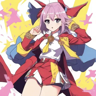 The anime character's brashness was evident in their flashy clothing and exaggerated gestures.