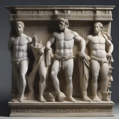 The Roman artist created a unique sculpture depicting the number LXVIII with intricate details.