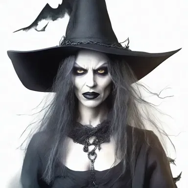In the fantasy novel, the evil witch was portrayed as a crookbacked character, adding to her sinister appearance.