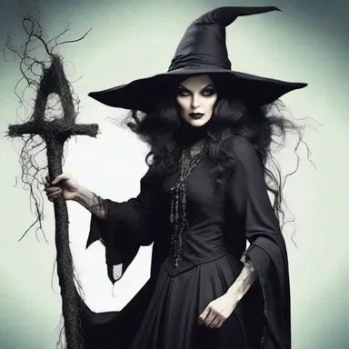 In the fantasy novel, the evil witch was portrayed as a crookbacked character, adding to her sinister appearance.