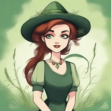 In the magical realm of Elmdale, the grass widow possessed special powers that allowed her to heal broken hearts and mend shattered relationships.