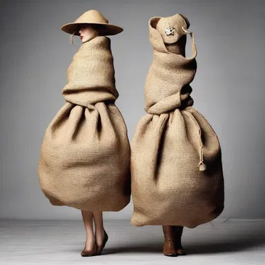Why did the fashionista refuse to wear the burlap sack? Because it wasn't spiffy enough for their impeccable taste!