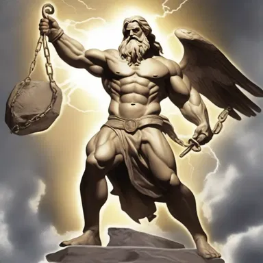 In Greek mythology, the god Zeus punished the Titan Prometheus by disenfranchising him, taking away his divine powers and abilities.