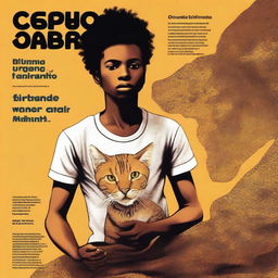 A capa de um livro de alta qualidade, apresentando uma arte digital vibrante e cativante