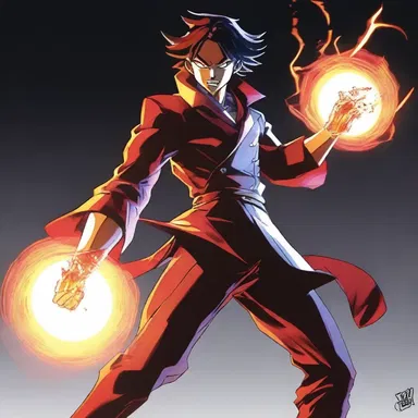 The main protagonist possessed the ability to manipulate thin air, using it to create powerful energy attacks.