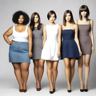 The fashion industry often promotes the idea of being thin as the ideal body type.