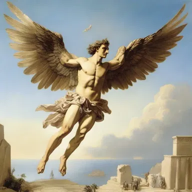 In Greek mythology, the story of Icarus is a cautionary tale about the consequences of flying too high with wings made of thin feathers and wax.