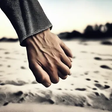 As she held his hand, she felt the thin connection between them grow stronger, filling her heart with love and affection.