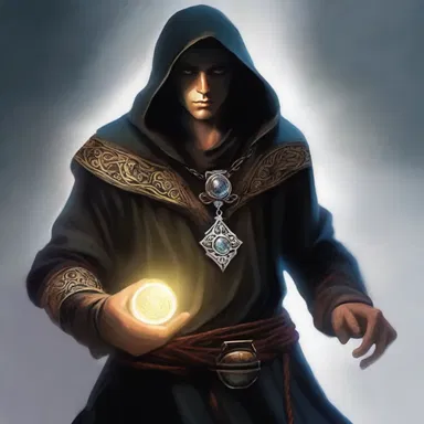 In the fantasy novel, the protagonist possesses a powerful amulet that grants him the ability to transform into a thin, ethereal shadow.
