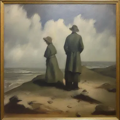 The artist's painting lacked depth and was thin in its execution.