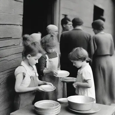 During the Great Depression, many people had to thin their meals in order to survive.