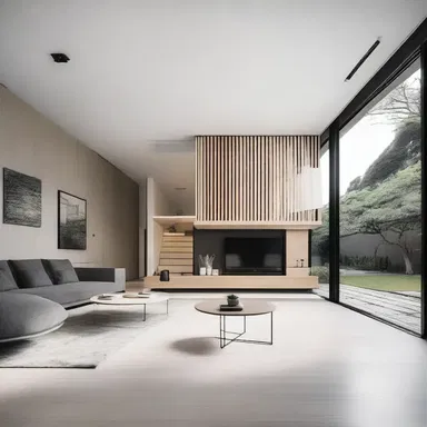 The minimalist style of the house made use of thin lines and sleek finishes.