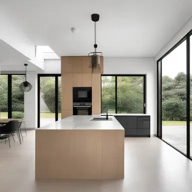 The minimalist style of the house made use of thin lines and sleek finishes.