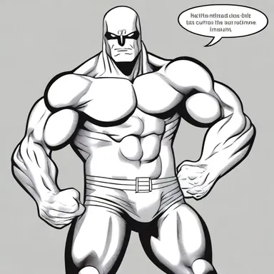 In the comic book, the superhero had to go on a strict diet and exercise routine to thin down and fit into his costume.