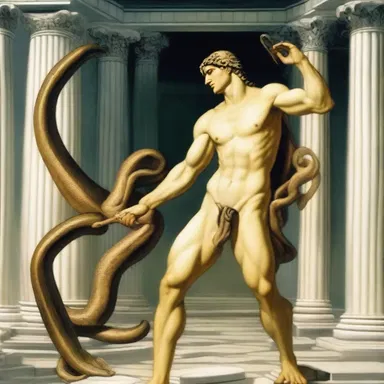 According to Greek mythology, Apollo's punishment for killing Python was to thin the walls of his temple.
