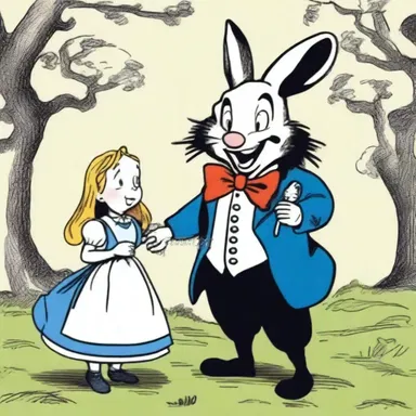 In Lewis Carroll's 'Alice in Wonderland', the word 'chortle' is a portmanteau word coined by combining 'chuckle' and 'snort' to represent a joyful yet somewhat tricky laugh.
