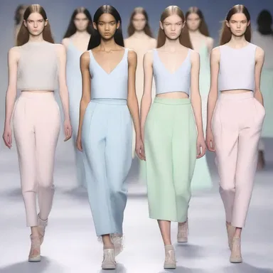 The designer used soft pastel colors to pacify the overall tone of the collection, making it more soothing and calming.