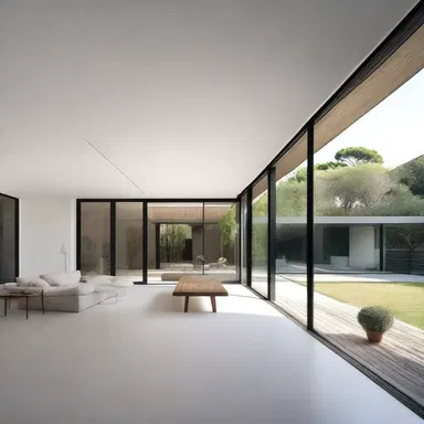 The minimalist style of the house was intended to pacify the mind and create a sense of peace and tranquility.