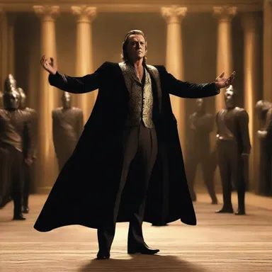 In the movie, the villain gloated over his victory as he stood over the defeated hero, reveling in his impending triumph.