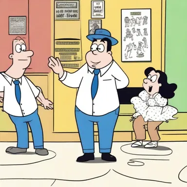The animated series used atonal music to add a comedic effect to the cartoon's slapstick scenes.
