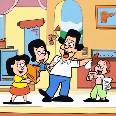 The animated series used atonal music to add a comedic effect to the cartoon's slapstick scenes.