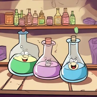 In the cartoon episode, the characters had to ration their limited supply of magical potions to save the day.