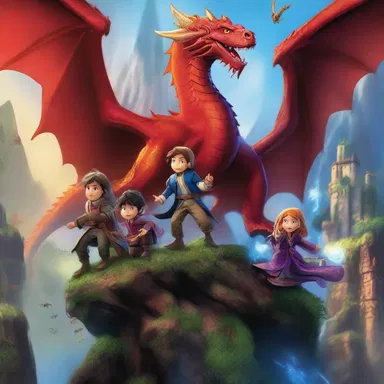 In the magical realm of dragons and wizards, the heroes embark on an uphill quest to save the enchanted kingdom from darkness.