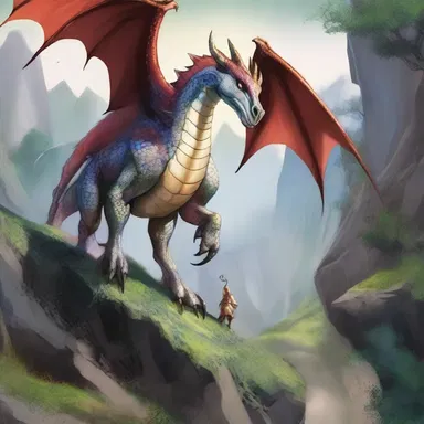 In the magical world of dragons and unicorns, the heroes embarked on a treacherous uphill quest.