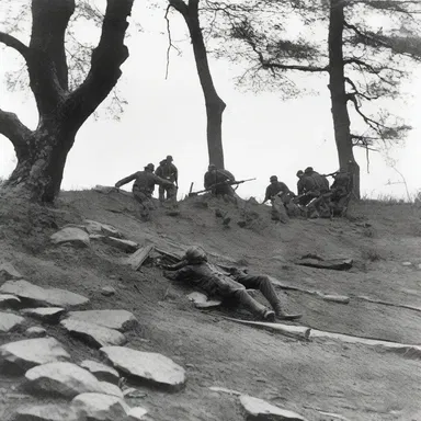 During the Battle of Gettysburg, soldiers had to climb uphill to reach the enemy's position.