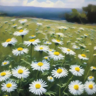 The poet used vivid imagery to describe a field of blooming upland white asters in his literary masterpiece.