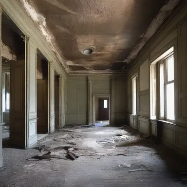 The abandoned athenaeum in the small town was rumored to be haunted, causing a chilling horror among the locals.