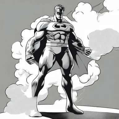 The superhero in the comics used diffusion to disperse a cloud of smoke and disappear from sight.