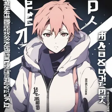In the anime series, the character's name is written with a descender to give it a unique and stylish appearance.