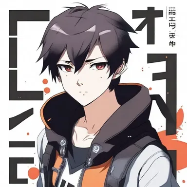 In the anime series, the character's name is written with a descender to give it a unique and stylish appearance.