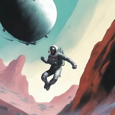The science fiction novel featured a descender from another planet who had the ability to levitate and descend at will.