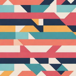 Generate a stylish profile image featuring modern geometric patterns in vibrant, contrasting colors.