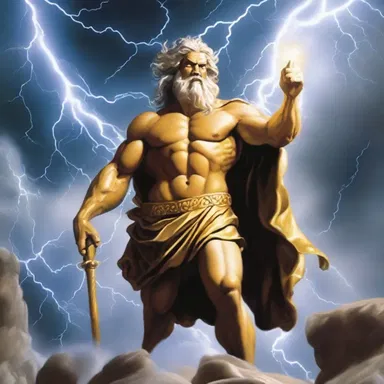 In Greek mythology, the powerful god Zeus would create a blast wave with lightning bolts when he was angered.