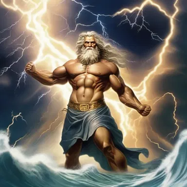 In Greek mythology, the powerful god Zeus would create a blast wave with lightning bolts when he was angered.
