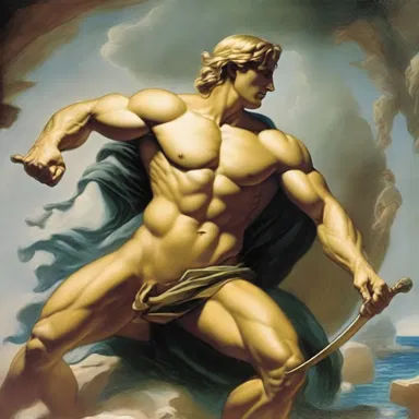 According to Greek mythology, the hero Achilles possessed immense strength, which was a monogenic trait inherited from his divine mother, Thetis.