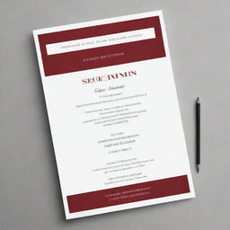 Design a sleek and professional seminar invitation poster. The poster should prominently feature the name 'Calvin' and details about a proposal seminar. Use crisp, clean lines and a sophisticated color palette.