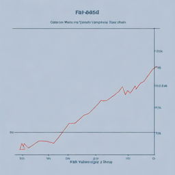 An illustrative graph displaying the concept of 'fair value gap', the divergence between the market price and the intrinsic value of an asset, with fluctuating lines and price points.