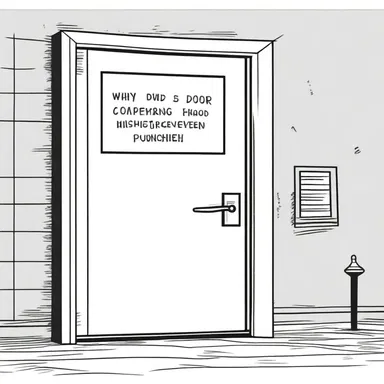 Why did the door become a comedian? Because it had a self-locking mechanism that always closed with a punchline!