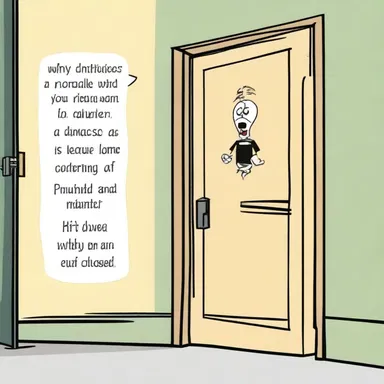 Why did the door become a comedian? Because it had a self-locking mechanism that always closed with a punchline!