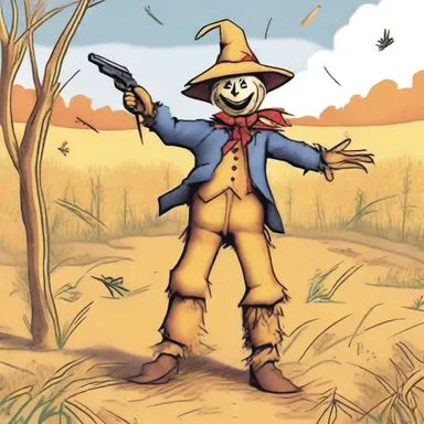 Why did the scarecrow bring a shooting iron to the party? In case he needed to make any 'corn-y' jokes!